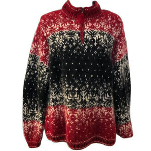 Vintage Chelsea Cambell for Charter Club Wool Mohair Heavy Sweater Women's M